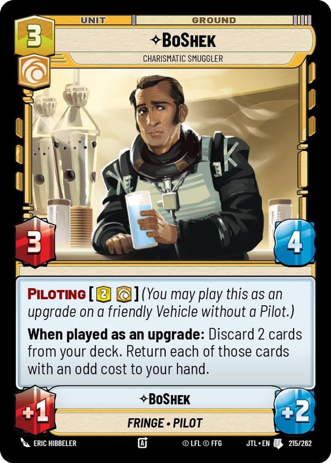 BoShek, Charismatic Smuggler, Standard