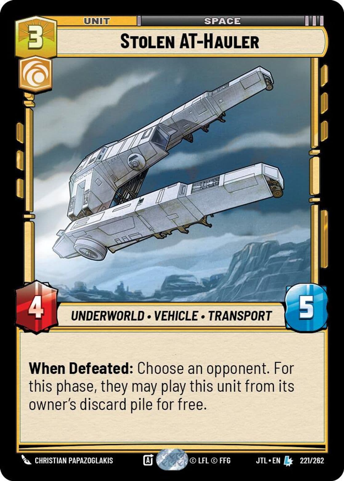 Stolen AT-Hauler, Standard