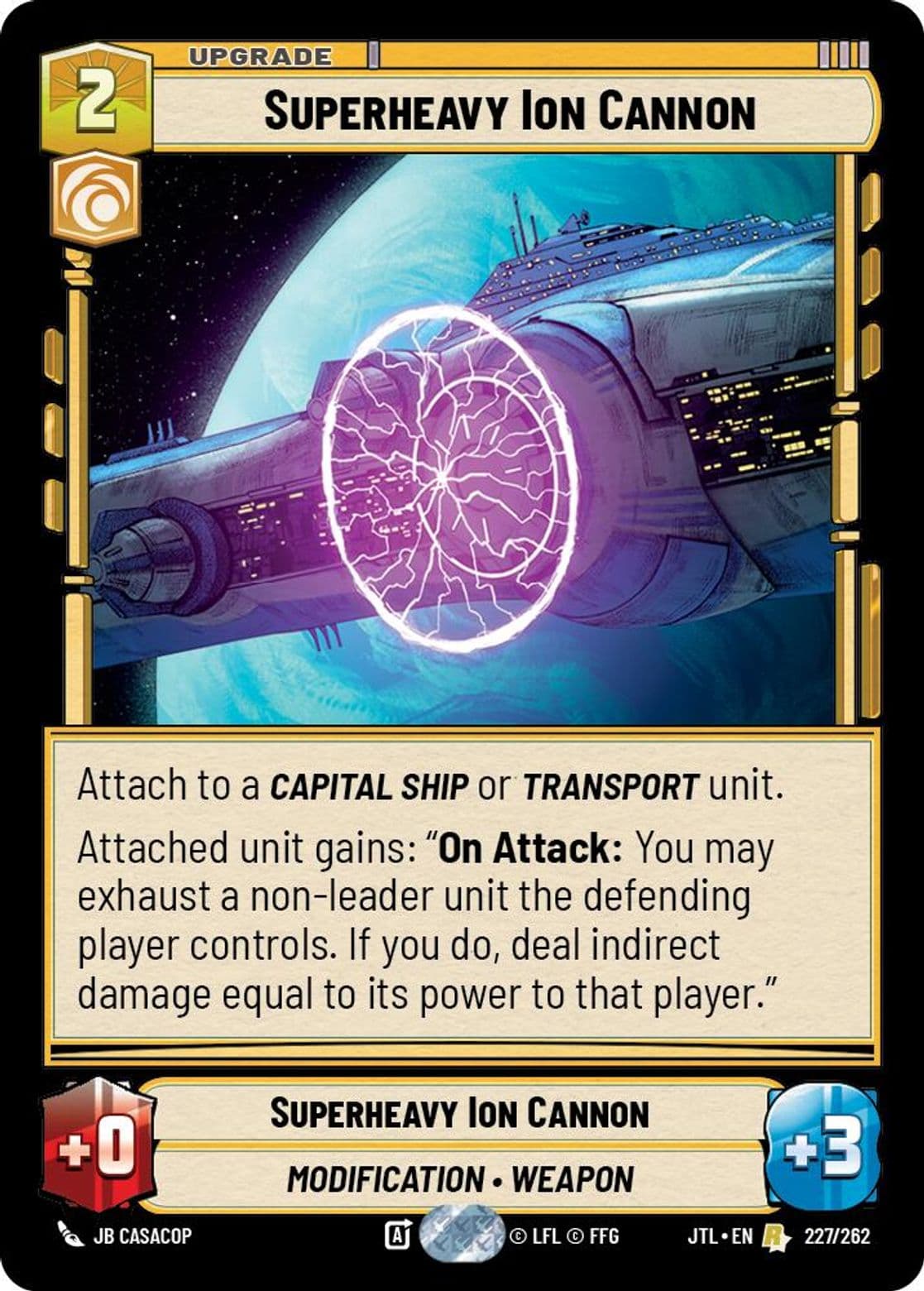Superheavy Ion Cannon, Standard