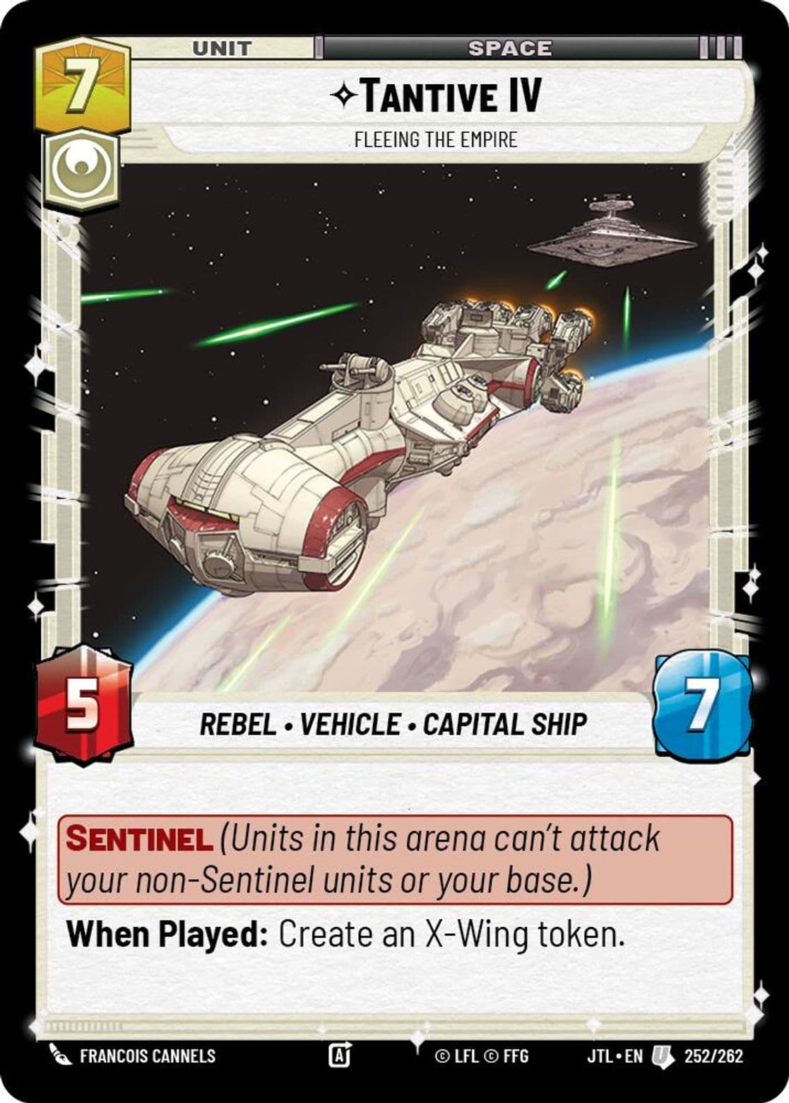 Tantive IV, Fleeing the Empire, Standard
