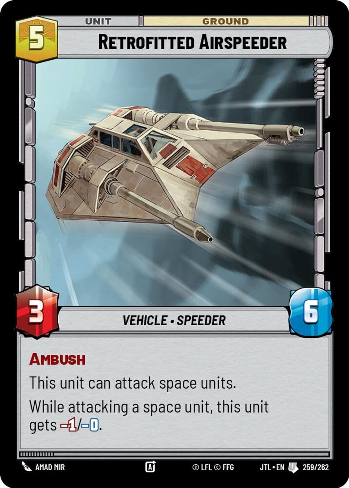 Retrofitted Airspeeder, Standard