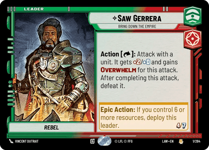 Saw Gerrera, Bring Down the Empire, Standard