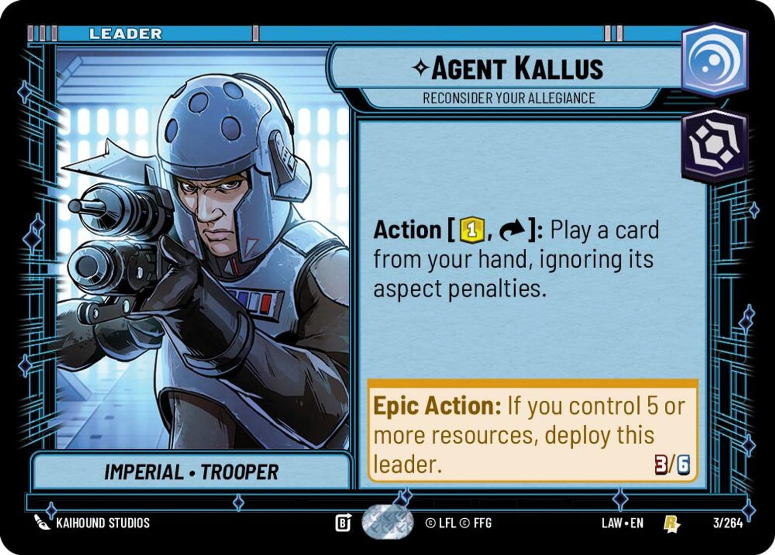 Agent Kallus, Reconsider Your Allegiance, Standard