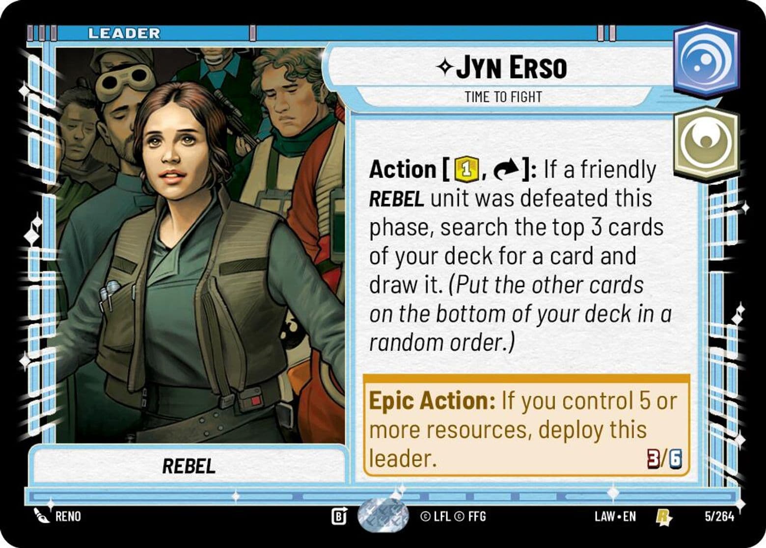 Jyn Erso, Time to Fight, Standard