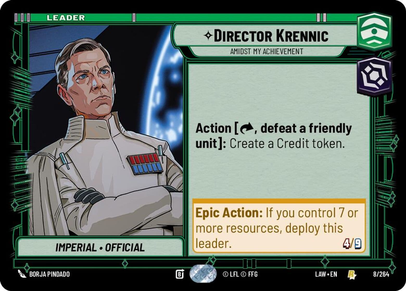 Director Krennic, Amidst My Achievement, Standard