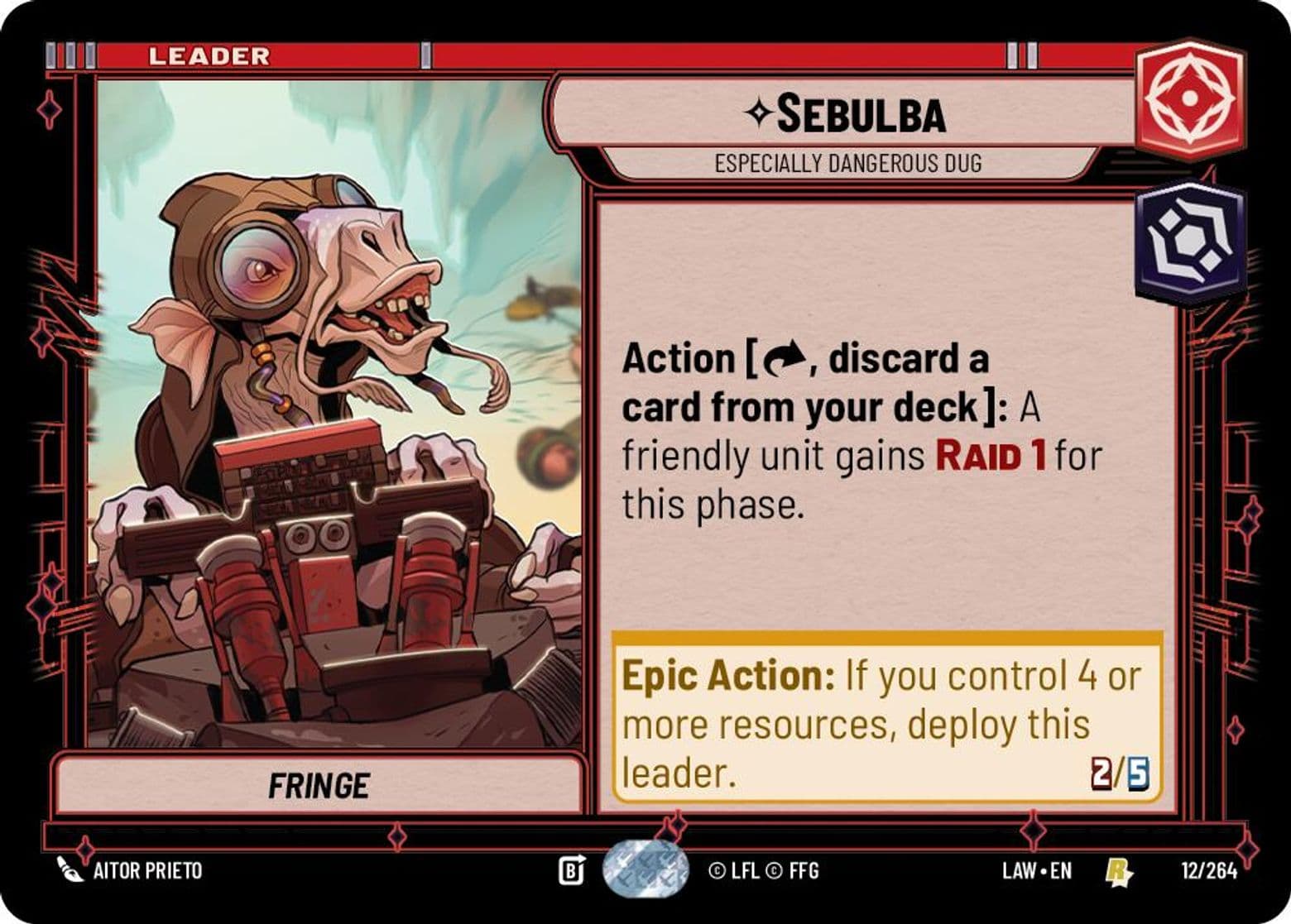 Sebulba, Especially Dangerous Dug, Standard