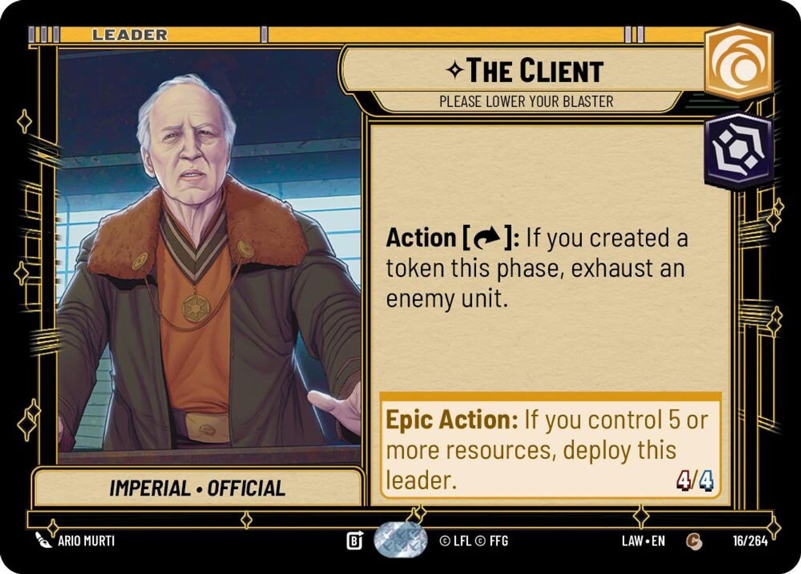 The Client, Please Lower Your Blaster, Standard