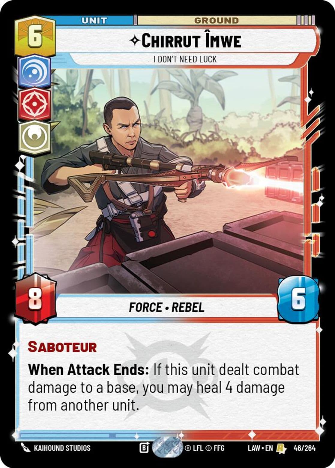 Chirrut Îmwe, I Don't Need Luck, Standard