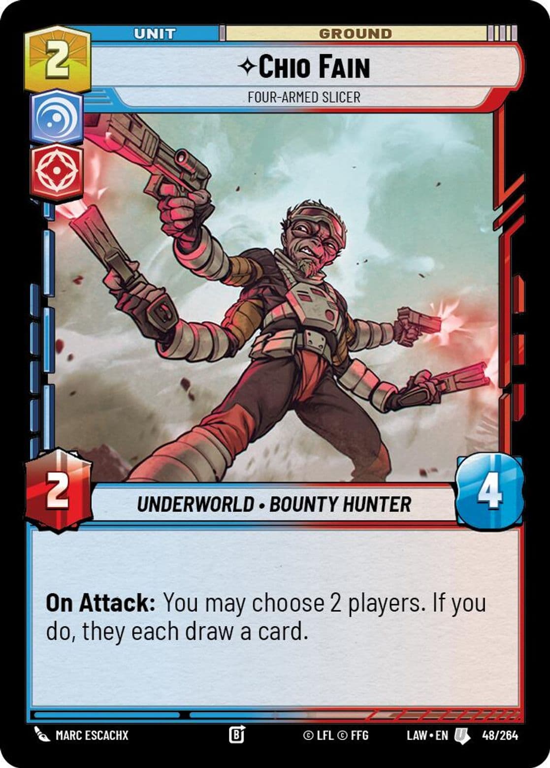 Chio Fain, Four-Armed Slicer, Standard