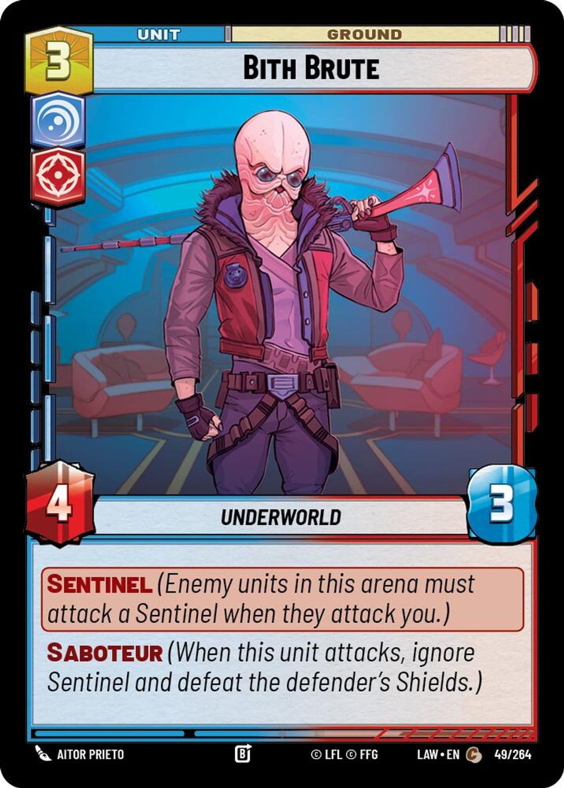 Bith Brute, Standard