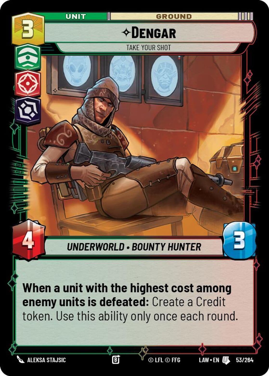 Dengar, Take Your Shot, Standard
