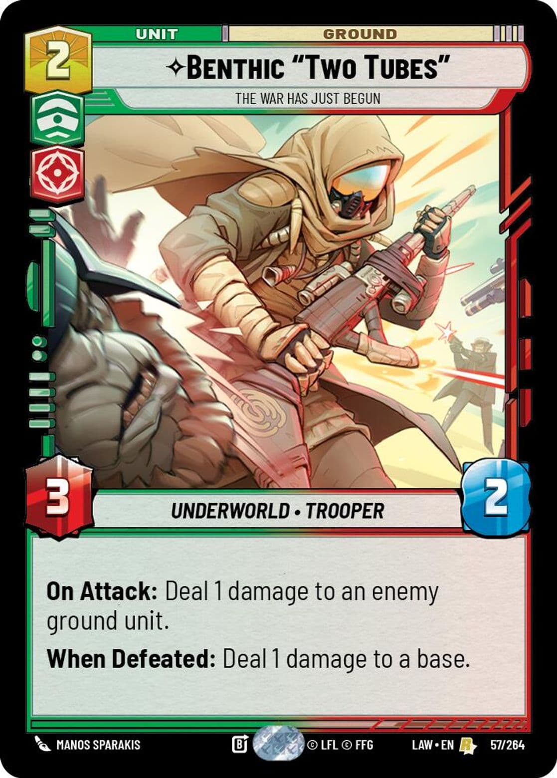 Benthic "Two Tubes", The War Has Just Begun, Standard