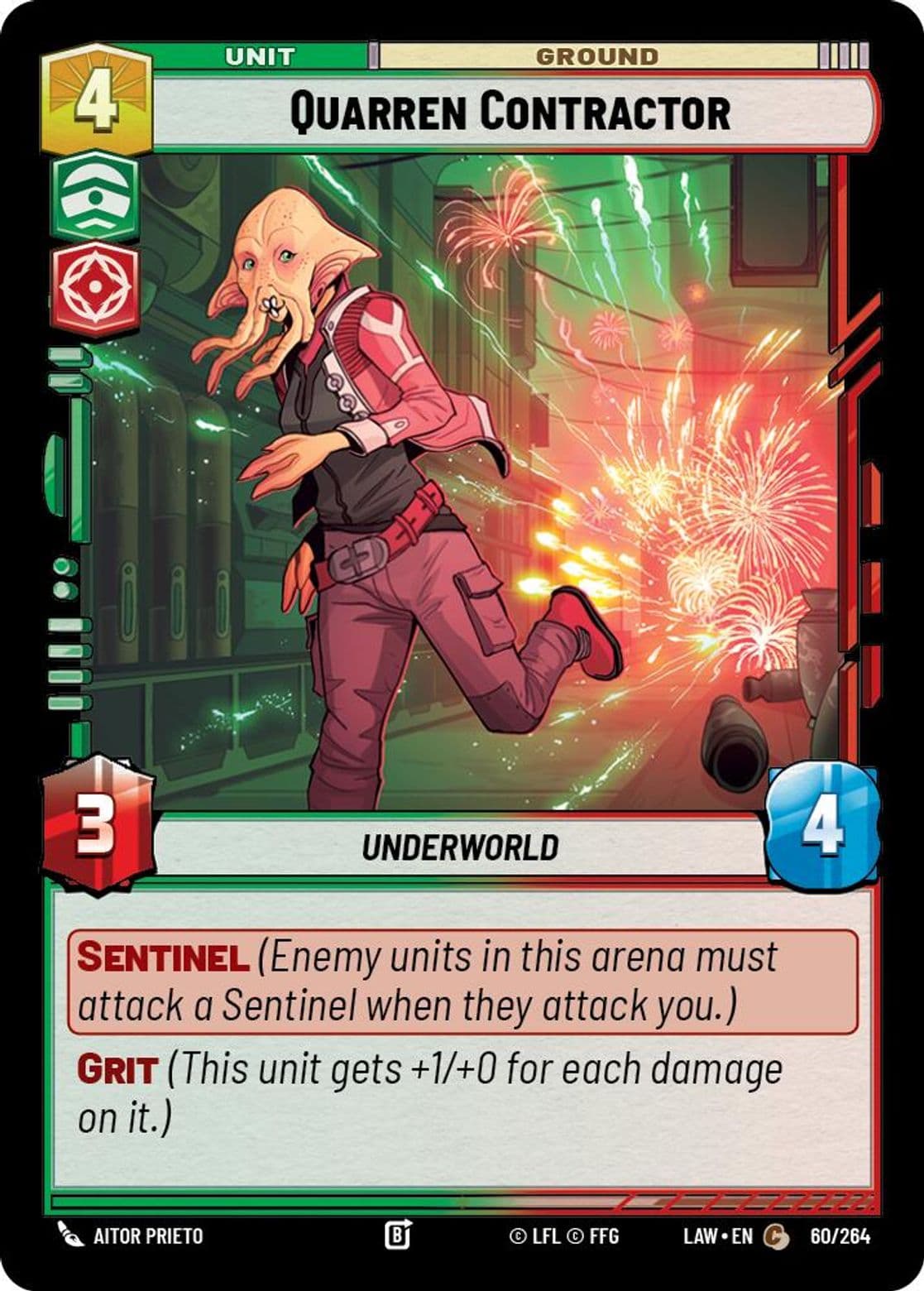 Quarren Contractor, Standard
