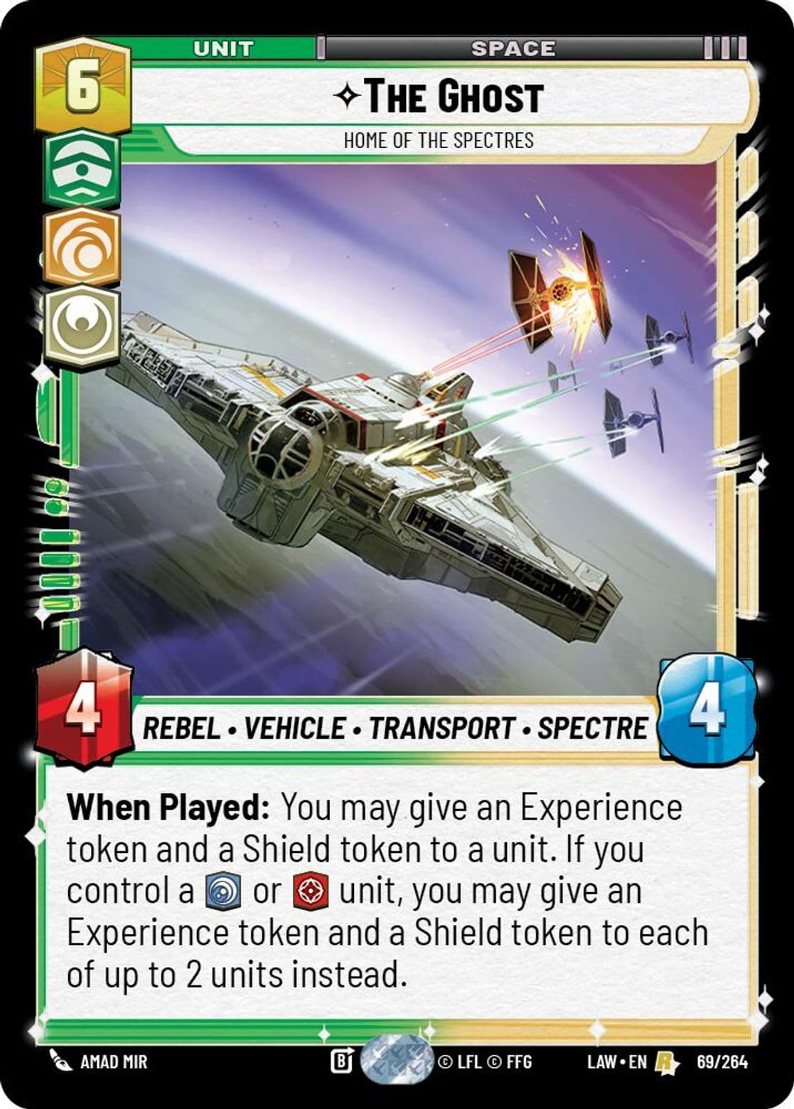 The Ghost, Home of the Spectres, Standard