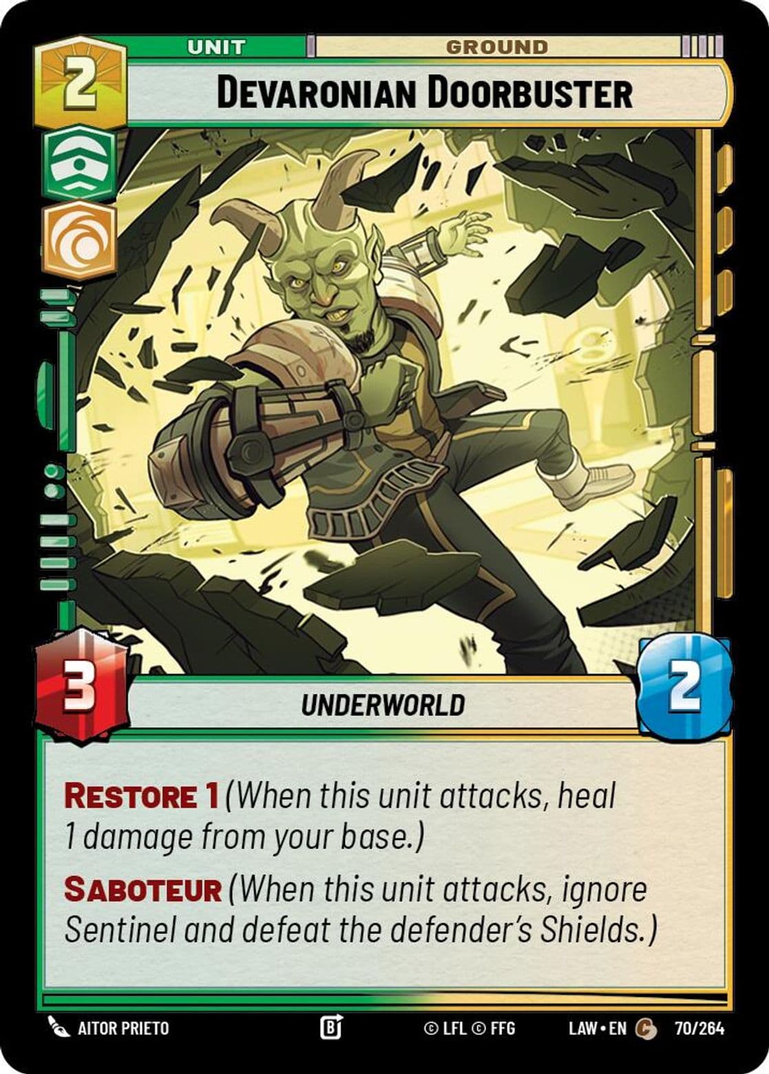 Devaronian Doorbuster, Standard