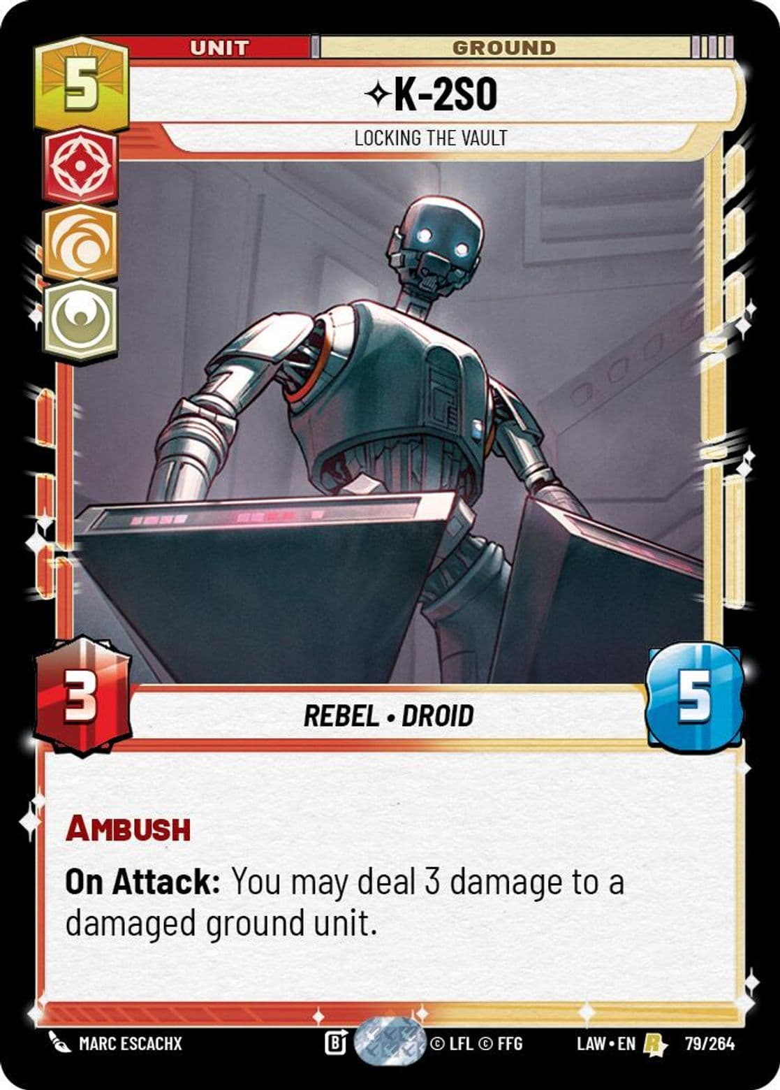 K-2S0, Locking the Vault, Standard