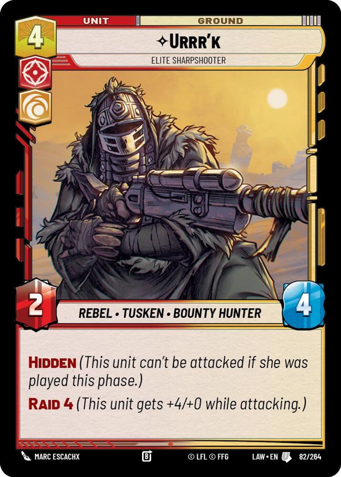 Urrr'k, Elite Sharpshooter, Standard