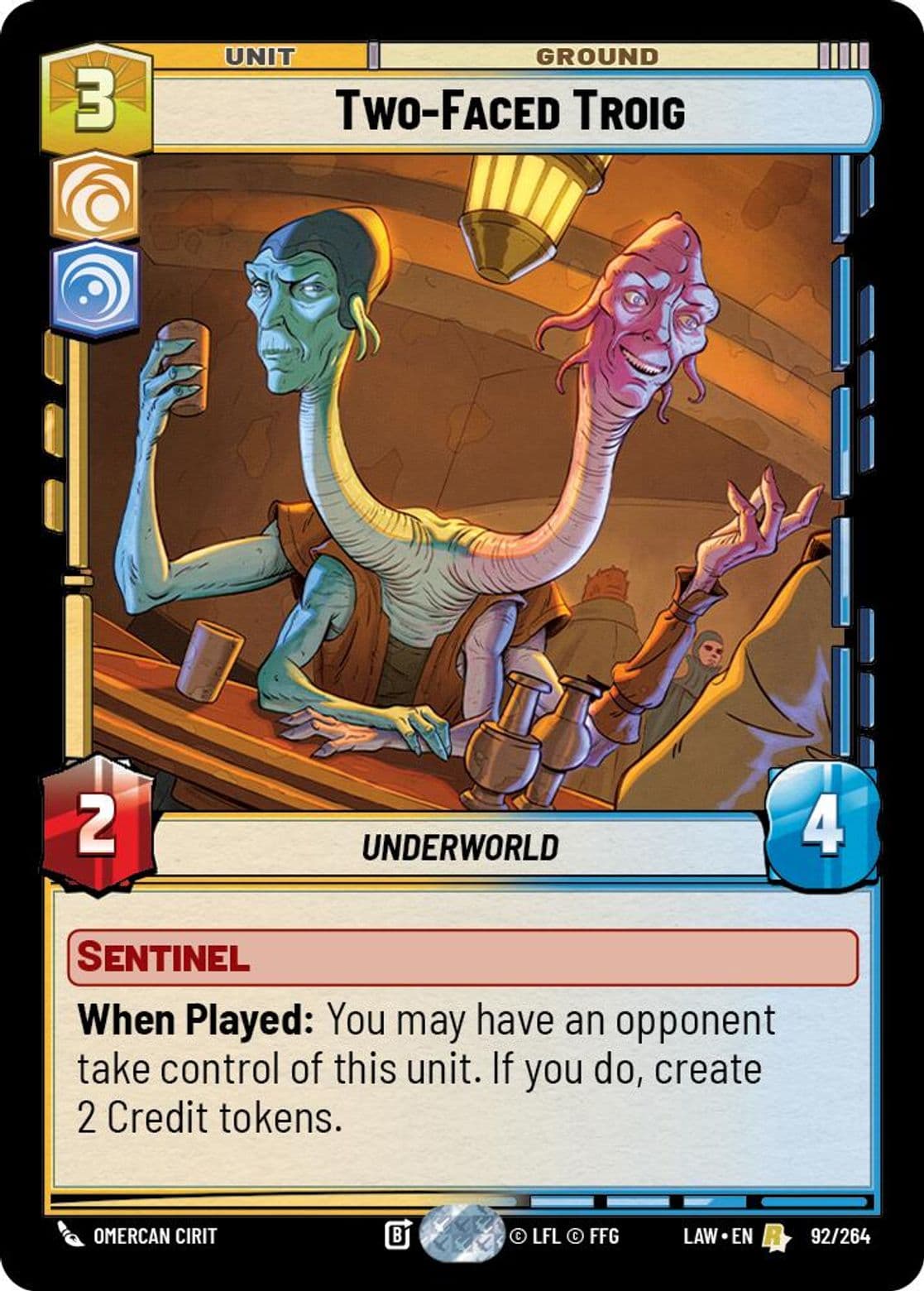 Two-Faced Troig, Standard
