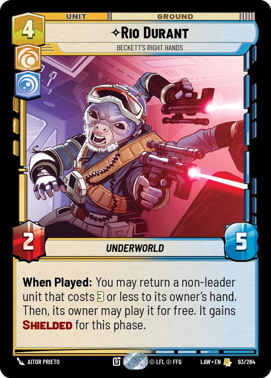 Rio Durant, Beckett's Right Hands, Standard