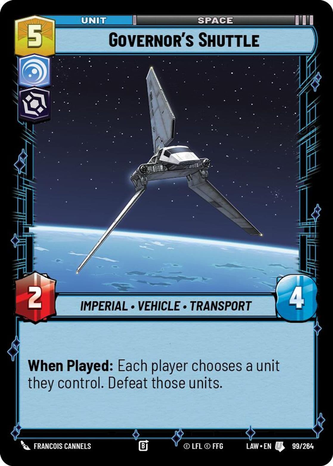 Governor's Shuttle, Standard