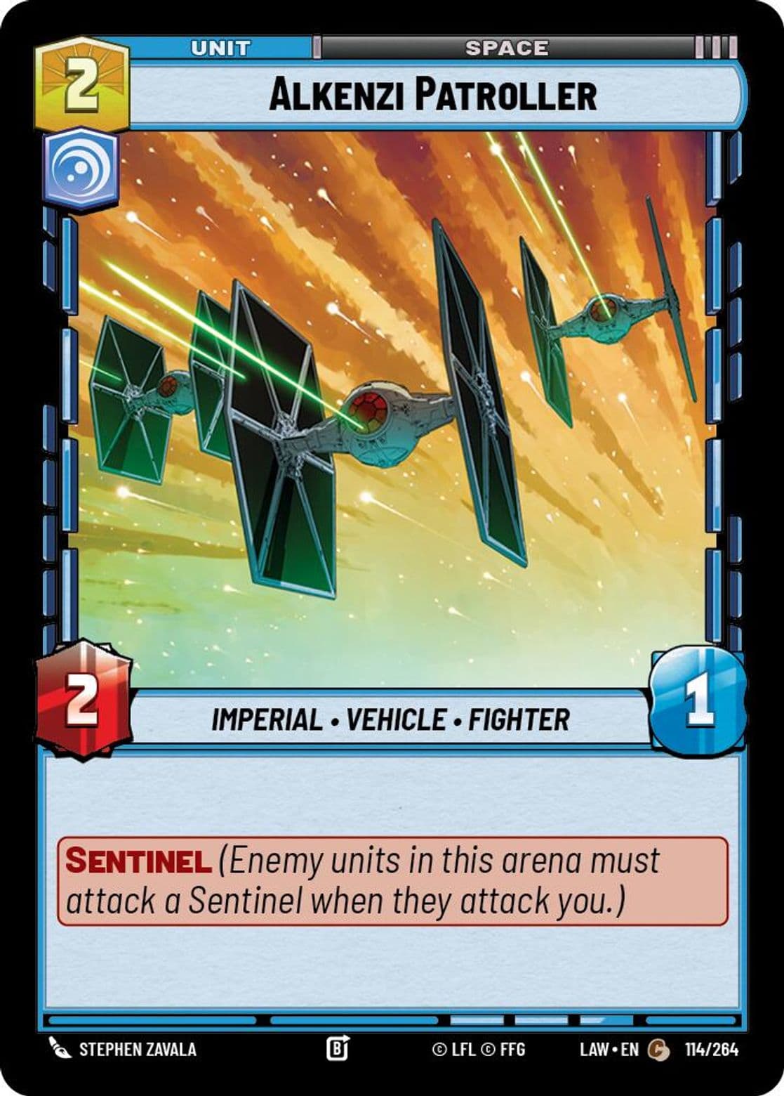 Alkenzi Patroller, Standard