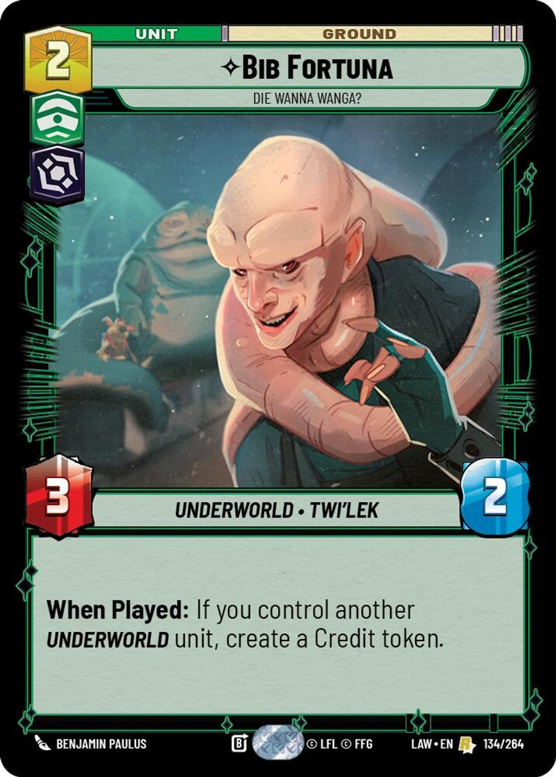 Bib Fortuna, Die Wanna Wanga?, Standard