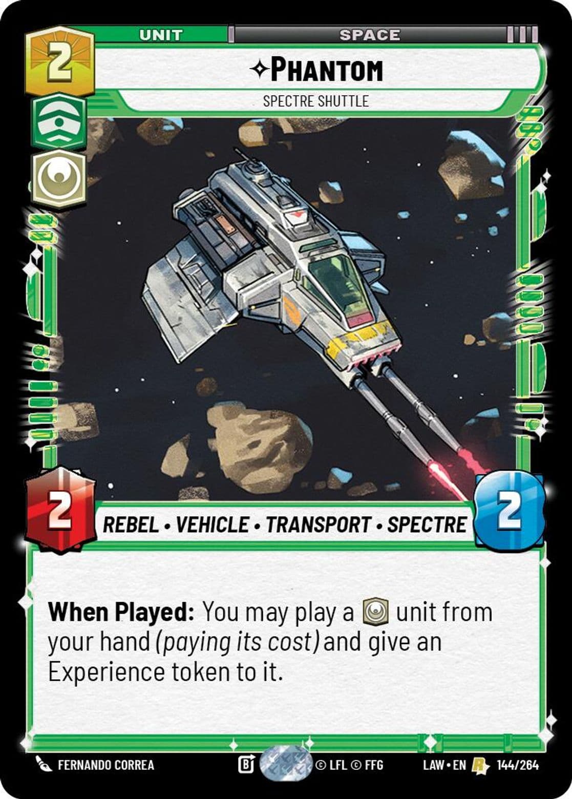 Phantom, Spectre Shuttle, Standard