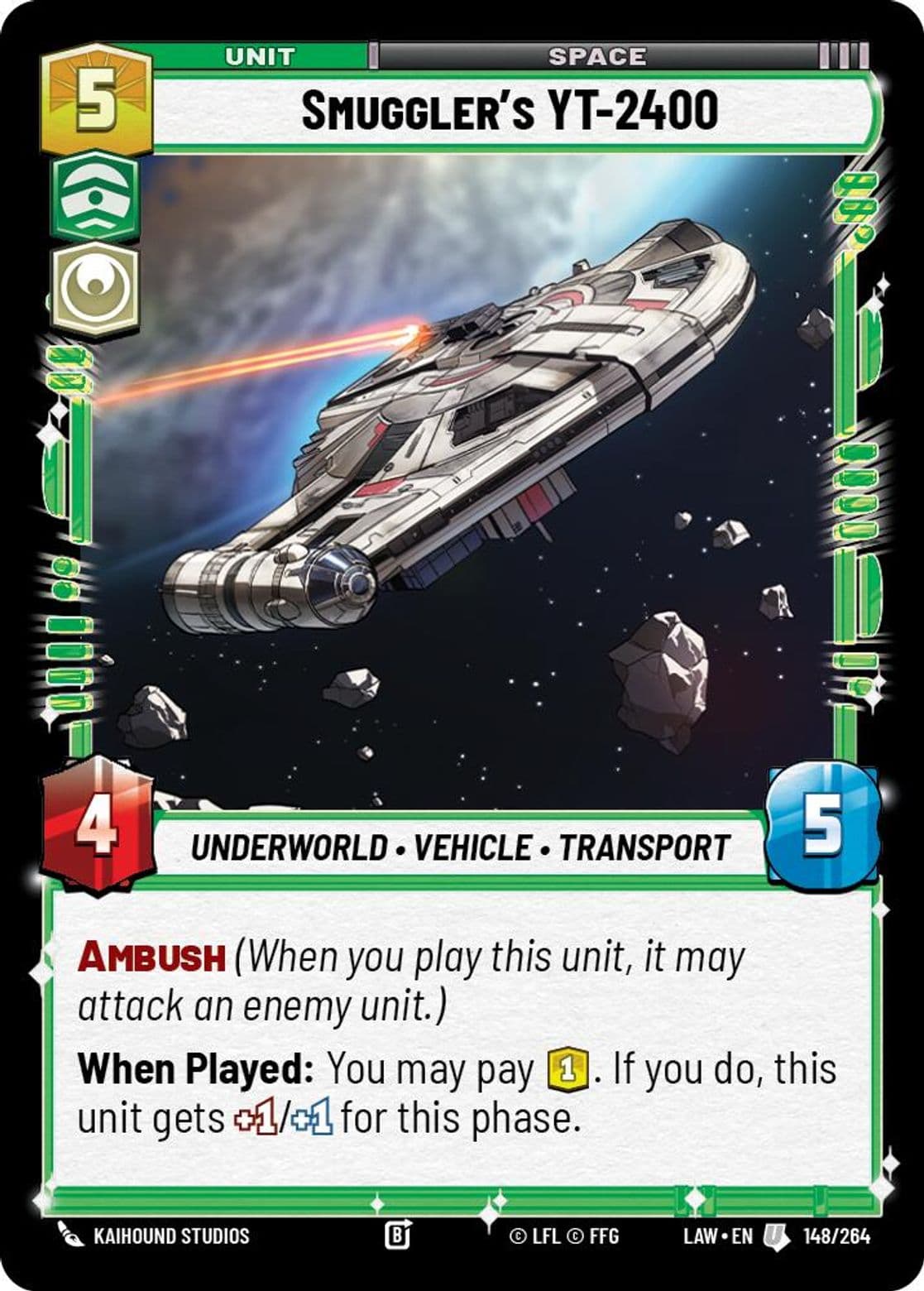 Smuggler's YT-2400, Standard