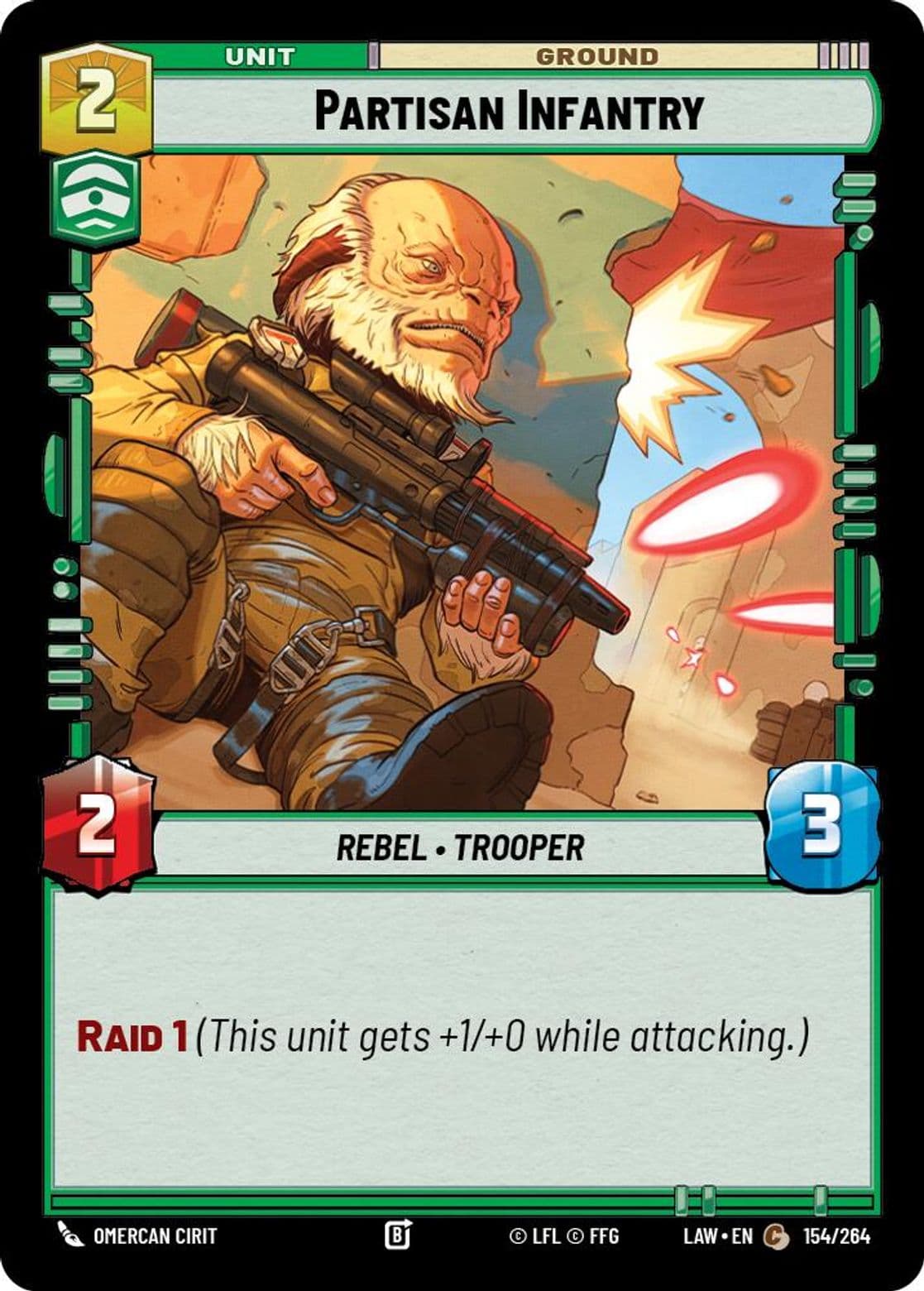Partisan Infantry, Standard