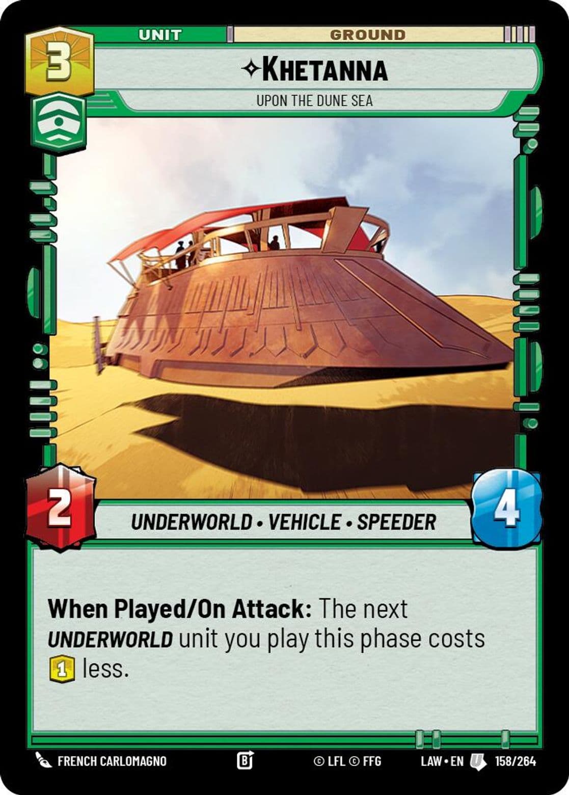 Khetanna, Upon the Dune Sea, Standard