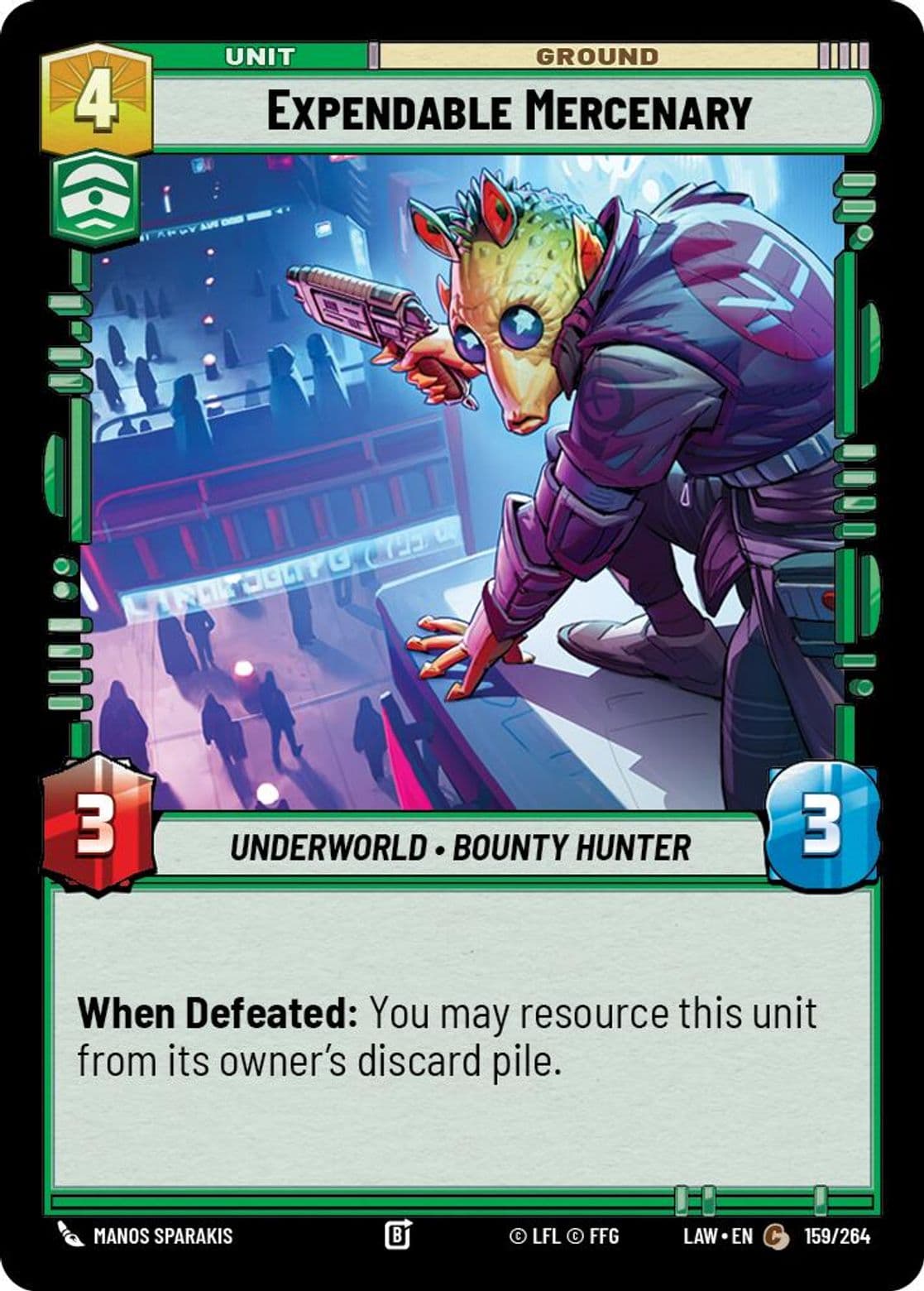 Expendable Mercenary, Standard