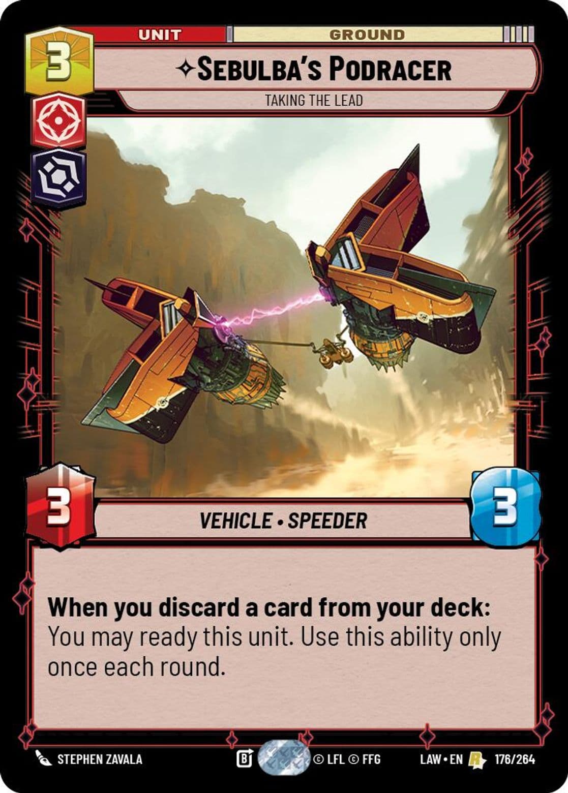 Sebulba's Podracer, Taking the Lead, Standard