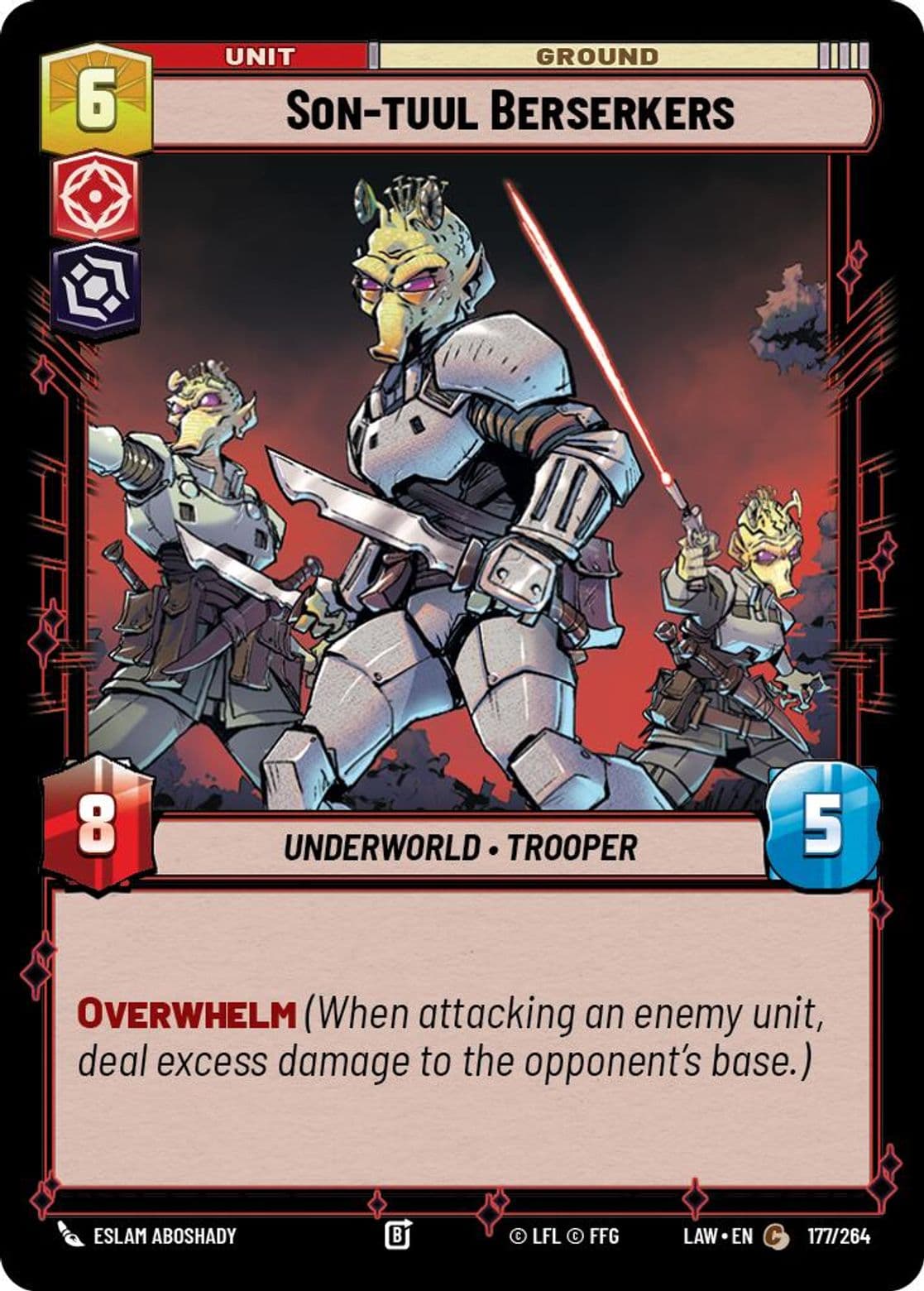 Son-tuul Berserkers, Standard