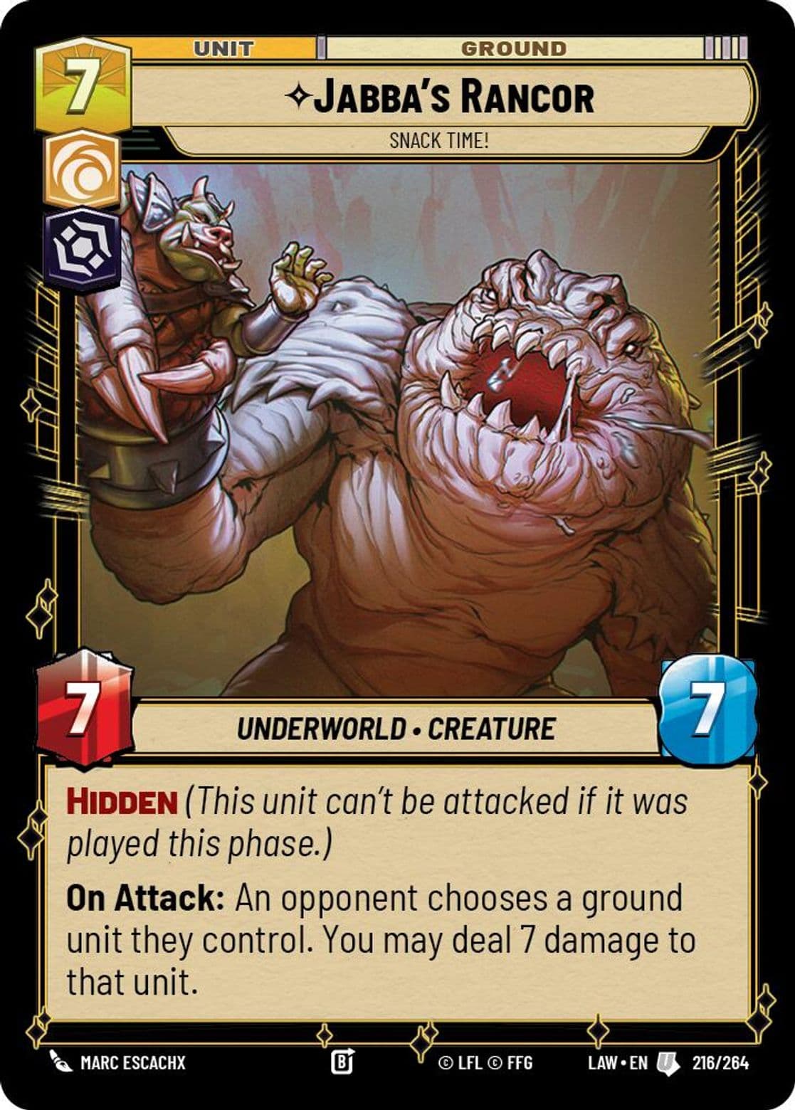 Jabba's Rancor, Snack Time!, Standard