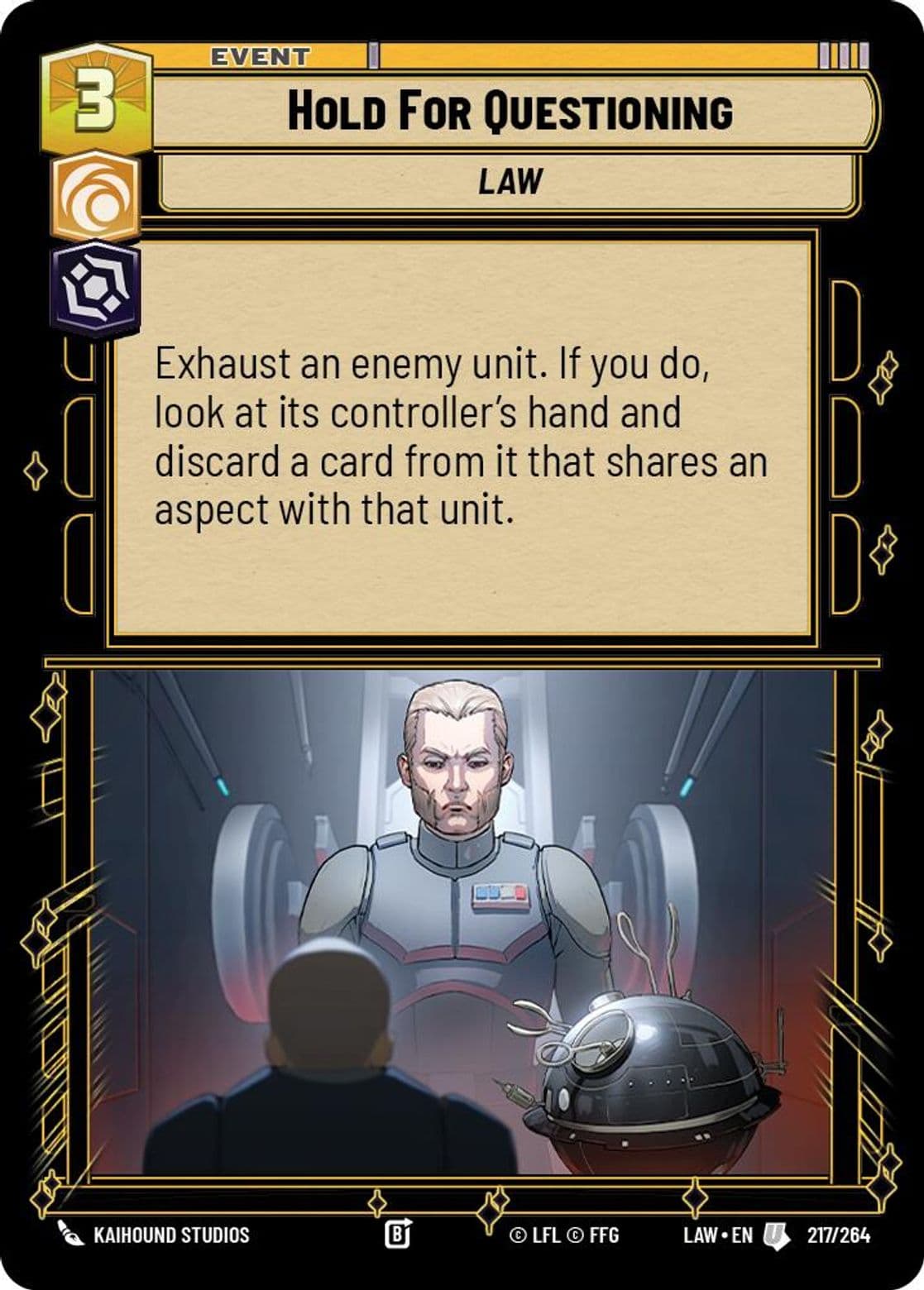 Hold For Questioning, Standard