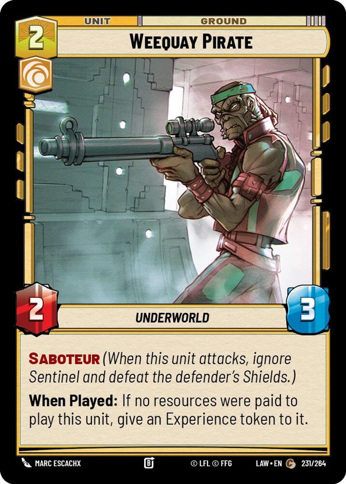 Weequay Pirate, Standard