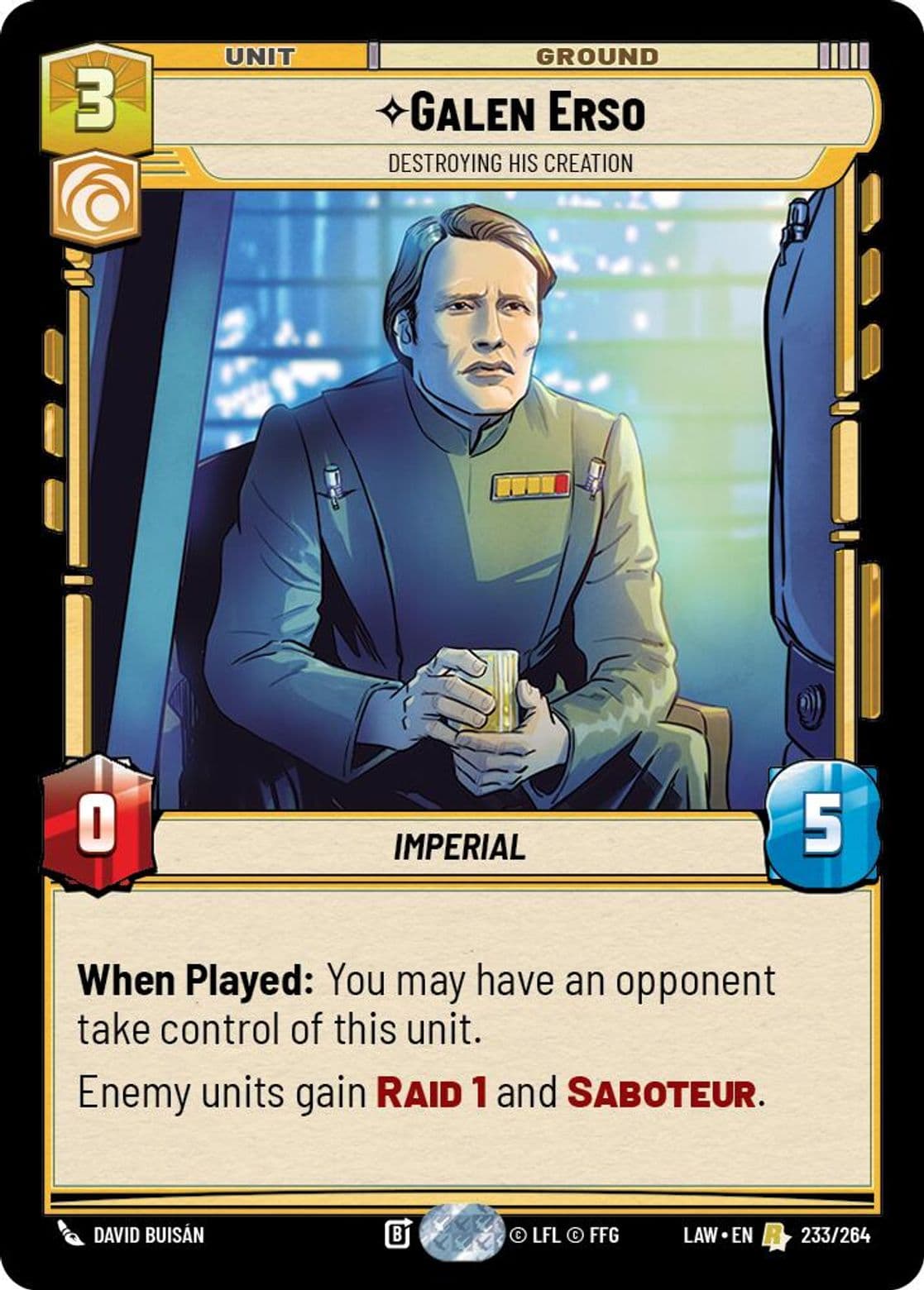 Galen Erso, Destroying His Creation, Standard