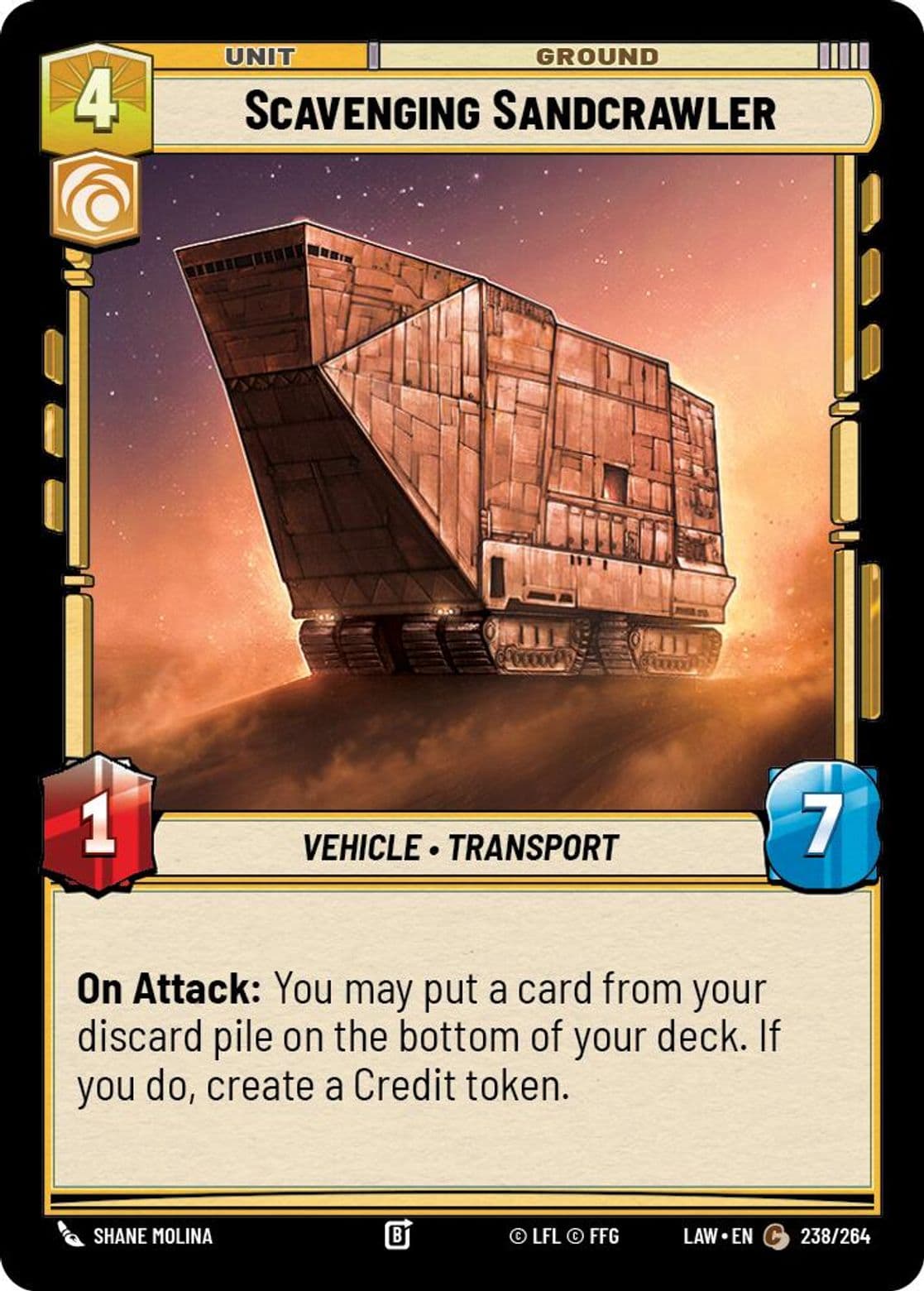Scavenging Sandcrawler, Standard