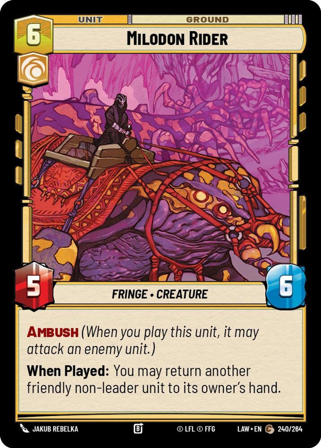 Milodon Rider, Standard