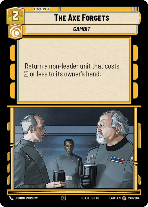 The Axe Forgets, Standard