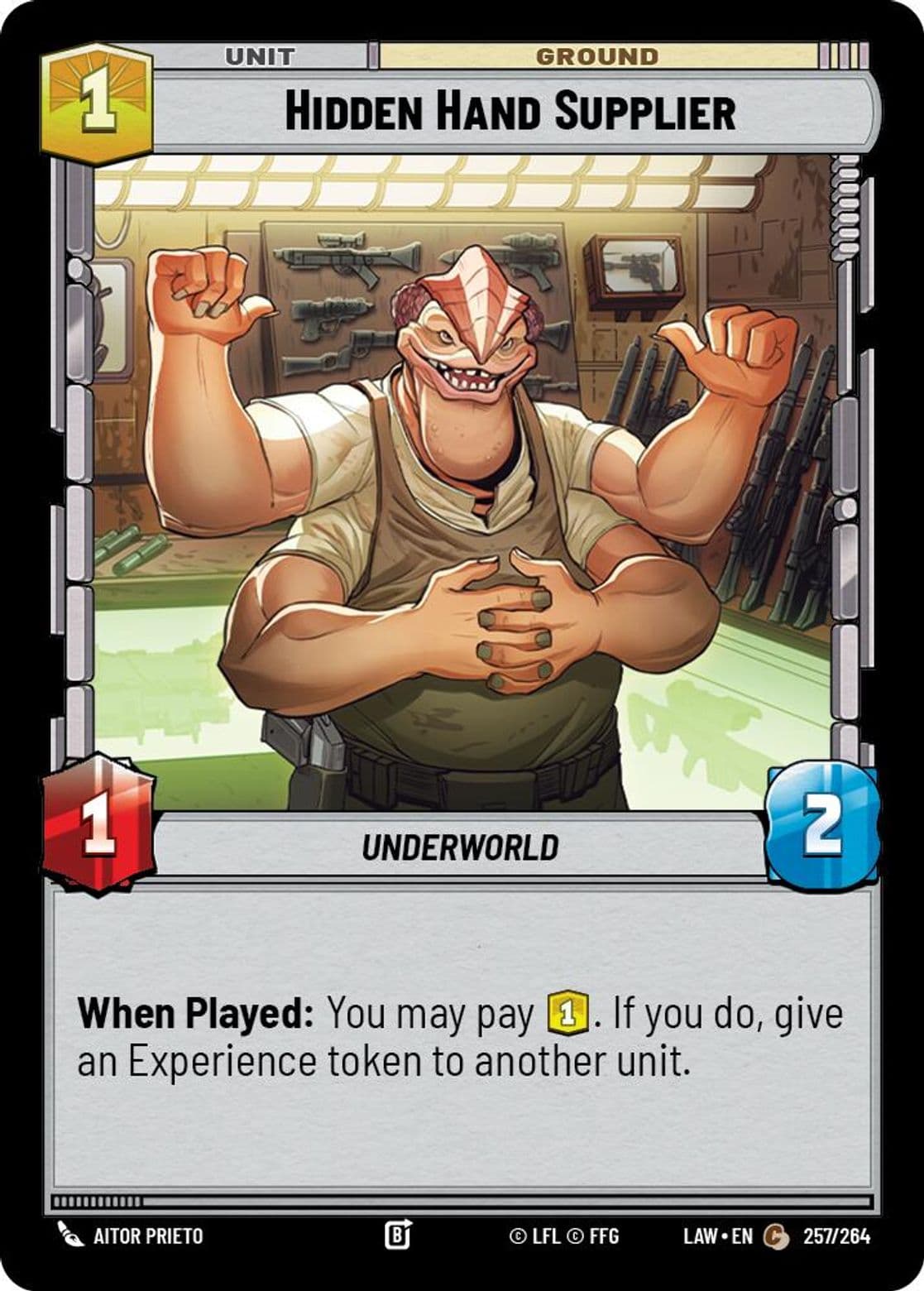 Hidden Hand Supplier, Standard