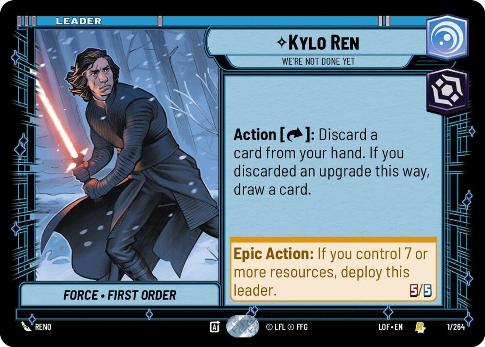 Kylo Ren, We're Not Done Yet, Standard
