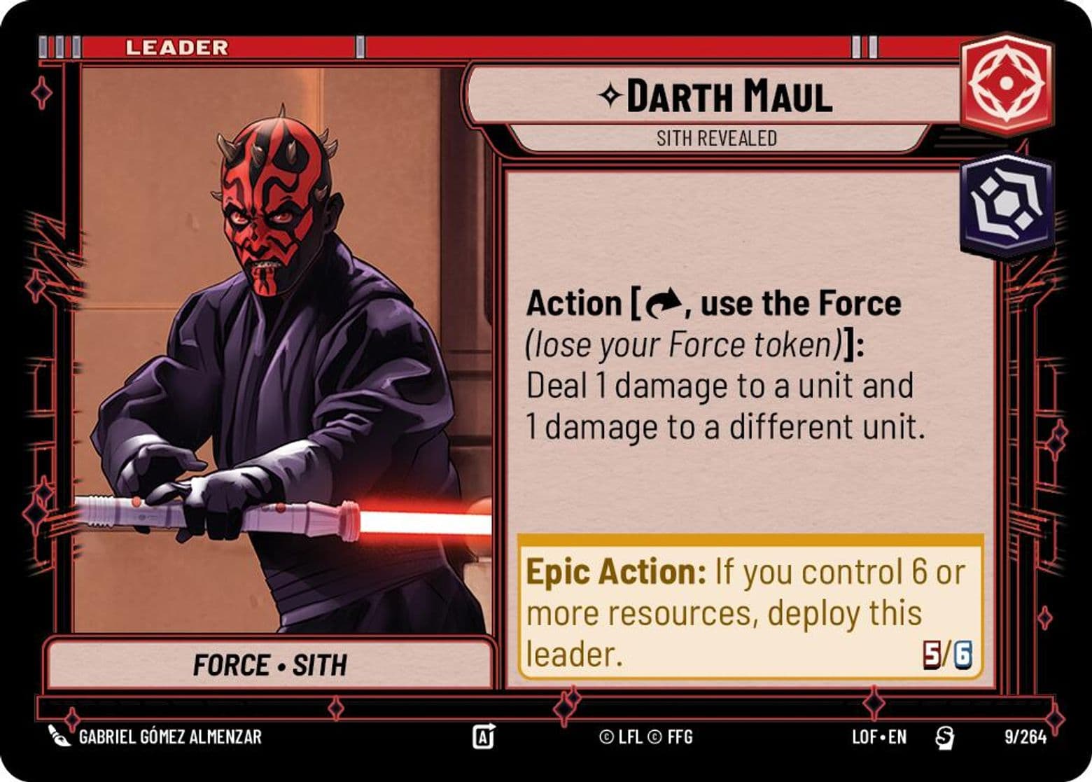 Darth Maul, Sith Revealed, Standard