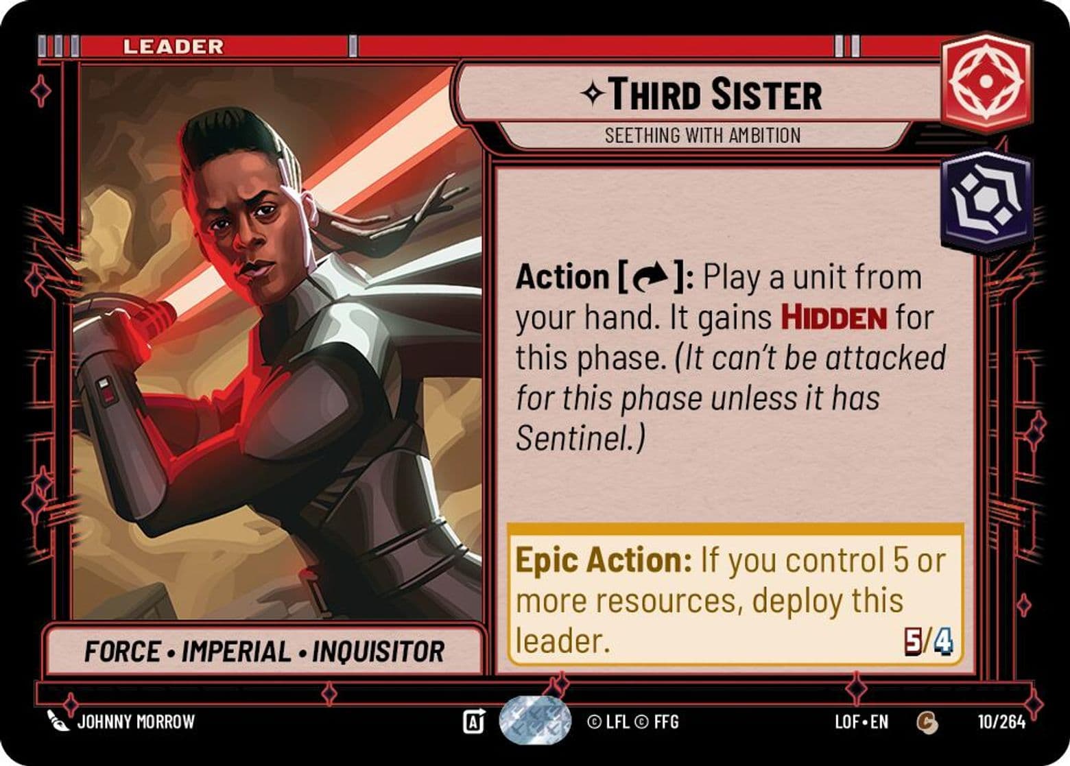 Third Sister, Seething With Ambition, Standard