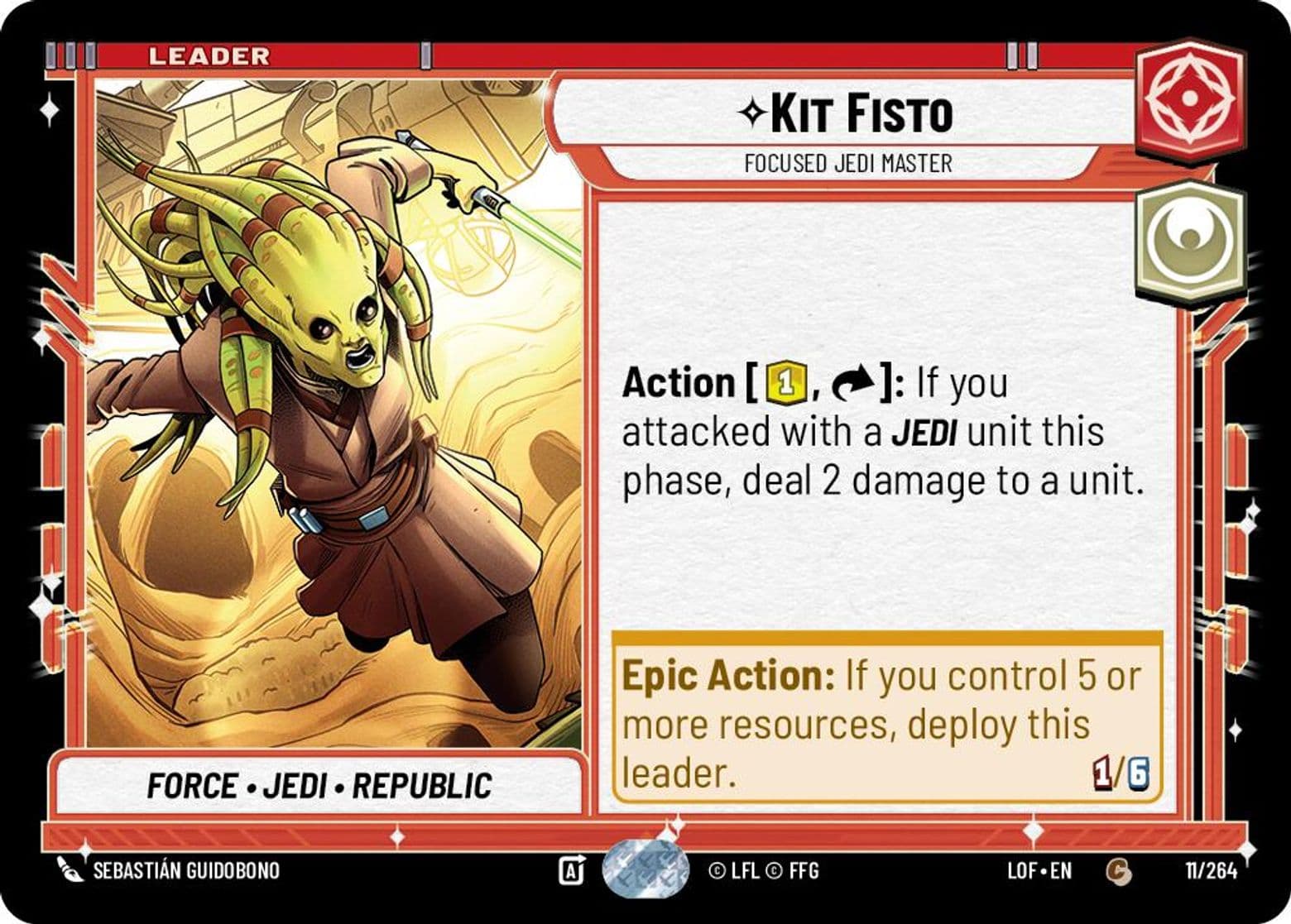 Kit Fisto, Focused Jedi Master, Standard