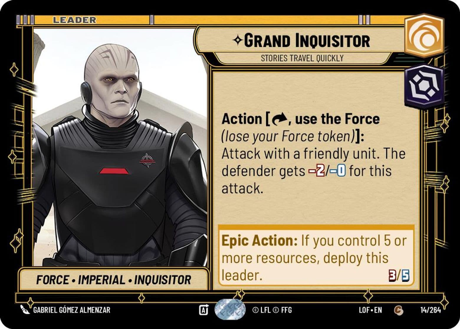 Grand Inquisitor, Stories Travel Quickly, Standard
