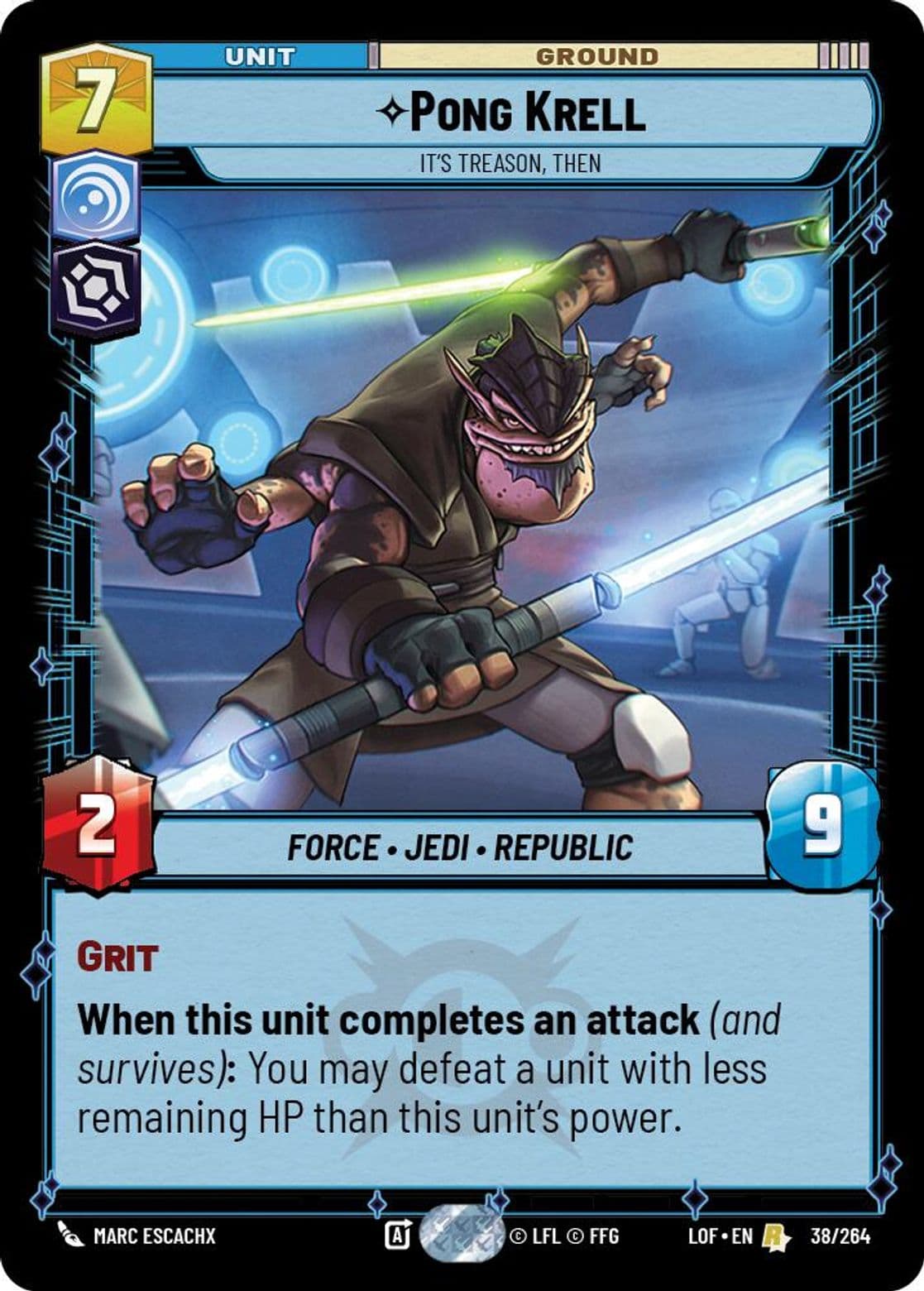 Pong Krell, It's Treason, Then, Standard