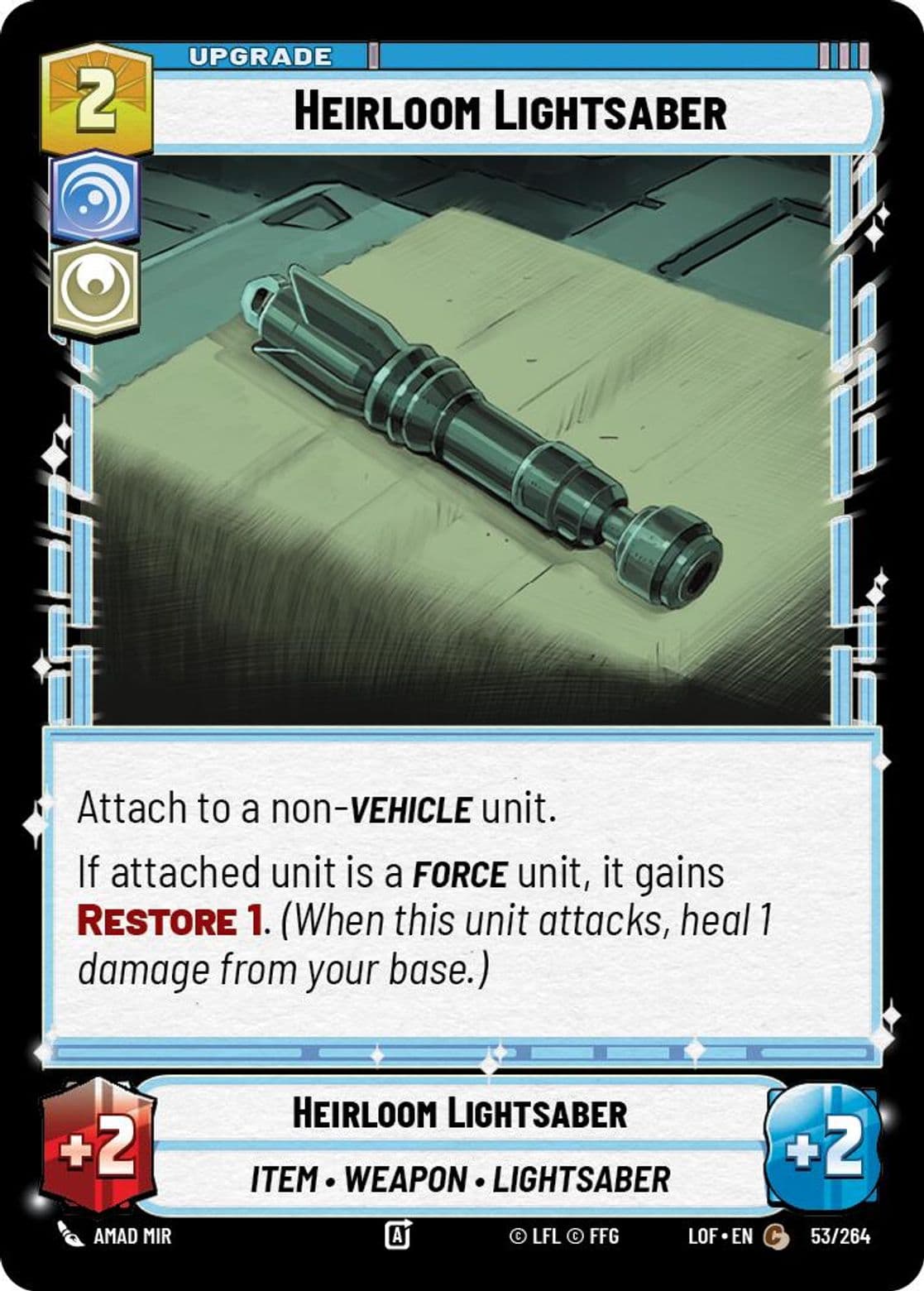 Heirloom Lightsaber, Standard