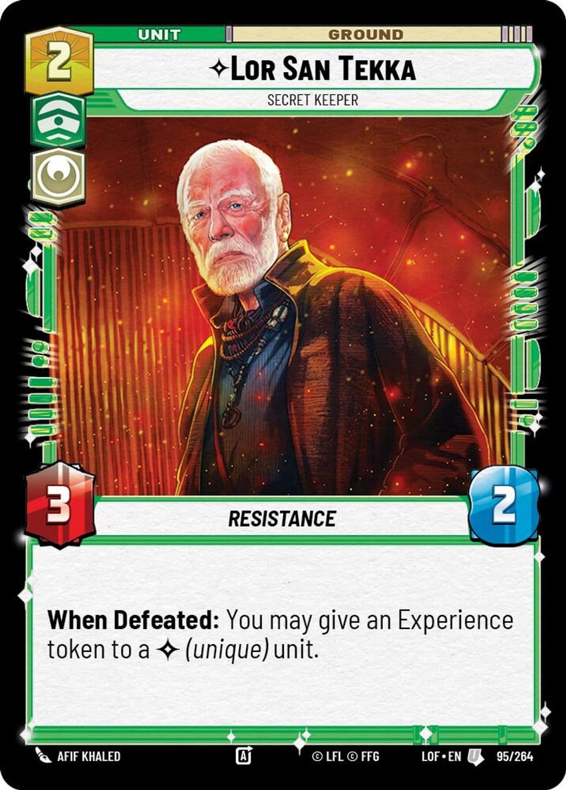 Lor San Tekka, Secret Keeper, Standard