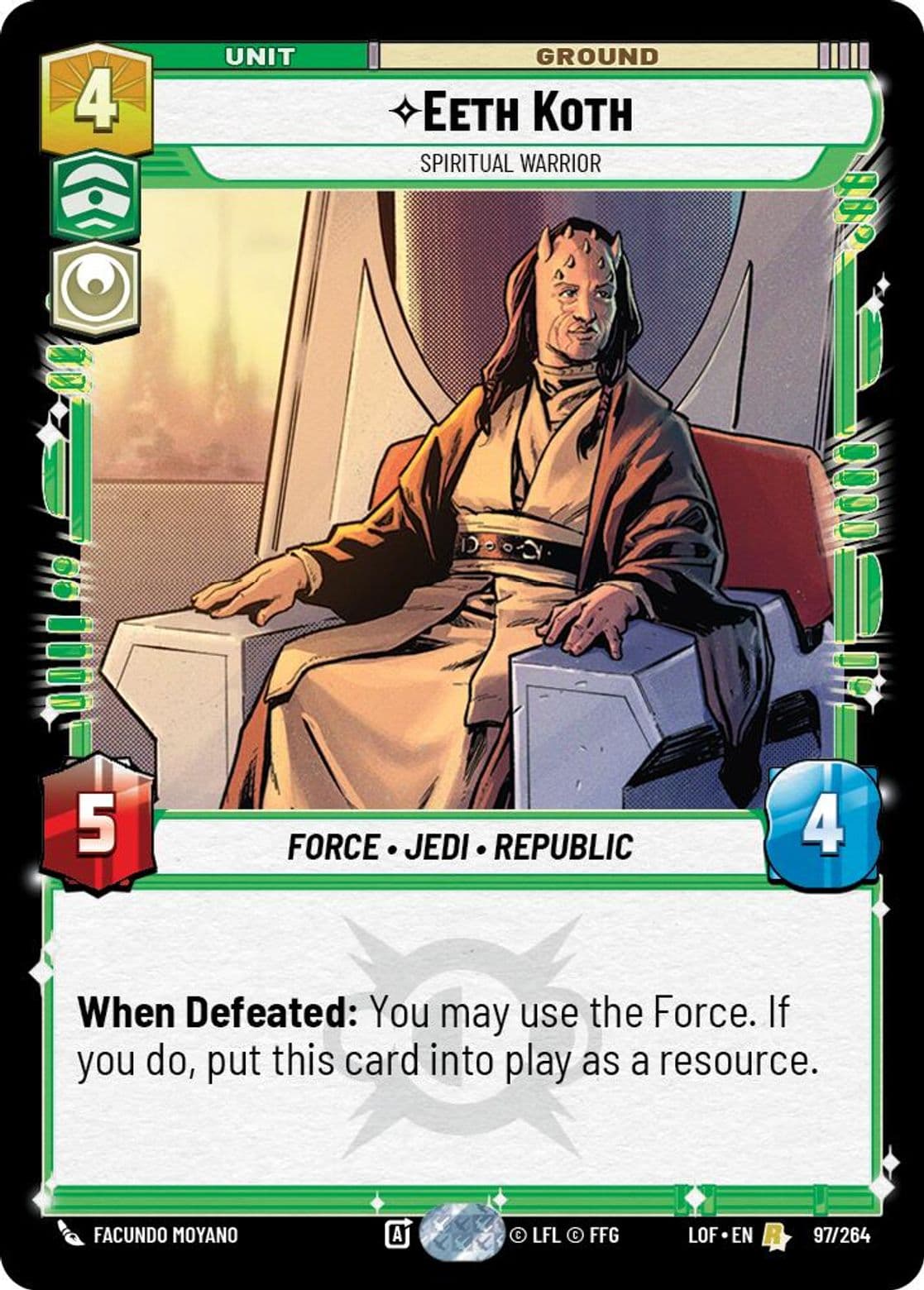 Eeth Koth, Spiritual Warrior, Standard